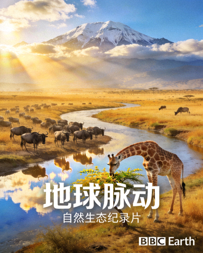 纪录片《地球脉动》海报，自然生态纪录片