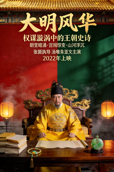 历史剧《大明风华》海报，展现明朝宫廷权力斗争
